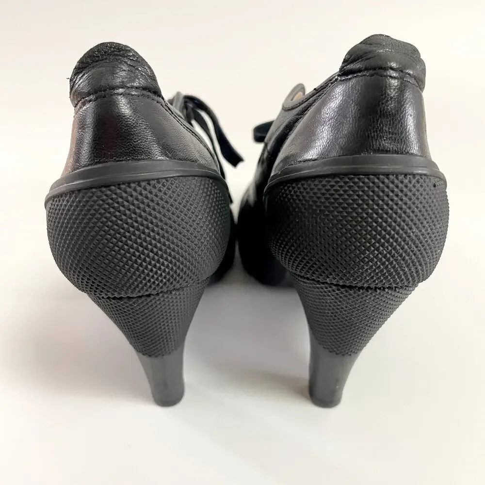 Vintage 90s Y2K DKNY Sneaker Heels‎ Sz 8.5 Utility Chic Urban Minimalist Cyber